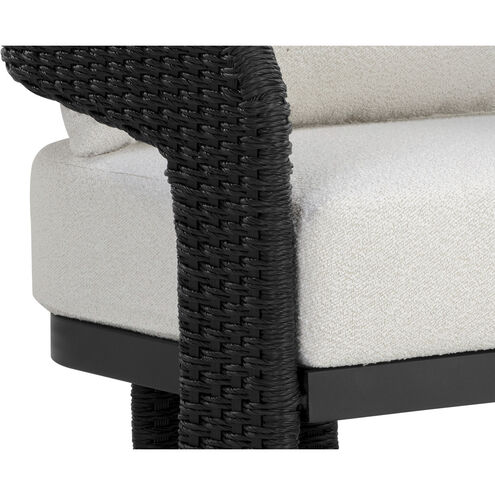 Pylos Black / Louis Cream Outdoor Dining Armchair